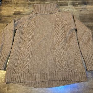 Brown Chunky American Eagle Turtleneck Sweater